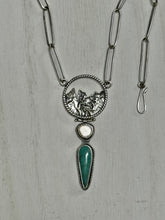 Load image into Gallery viewer, SOLD Torch Sculpted Walrus Ivory and Turquoise Necklace
