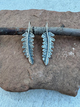 Load image into Gallery viewer, Handmade Small Fern Leaf Earrings
