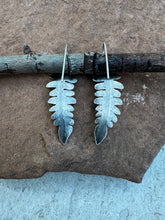 Load image into Gallery viewer, Handmade Small Fern Leaf Earrings
