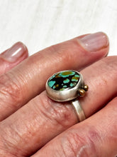 Load image into Gallery viewer, Hubei Turquoise Ring with Bronze Bitlets
