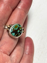 Load image into Gallery viewer, Hubei Turquoise Ring with Bronze Bitlets
