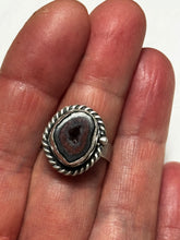 Load image into Gallery viewer, Tabasco Geode Ring with Red Agate Size 6-7
