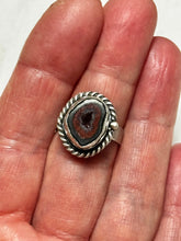 Load image into Gallery viewer, Tabasco Geode Ring with Red Agate Size 6-7
