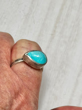 Load image into Gallery viewer, Amazonite Teardrop Ring with Arrow Band
