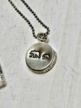 Load image into Gallery viewer, CLEARANCE Mama Bear and Baby Bear Personal Hollow Prayer Box Necklace
