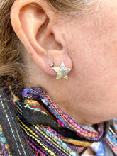 Load image into Gallery viewer, CLEARANCE Delicate Sterling Star on Star Stud Style Earrings
